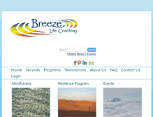 Tablet Screenshot of breezelifecoaching.com